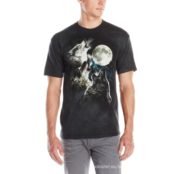 Camiseta con estampado 3D de animales con estilo para hombre